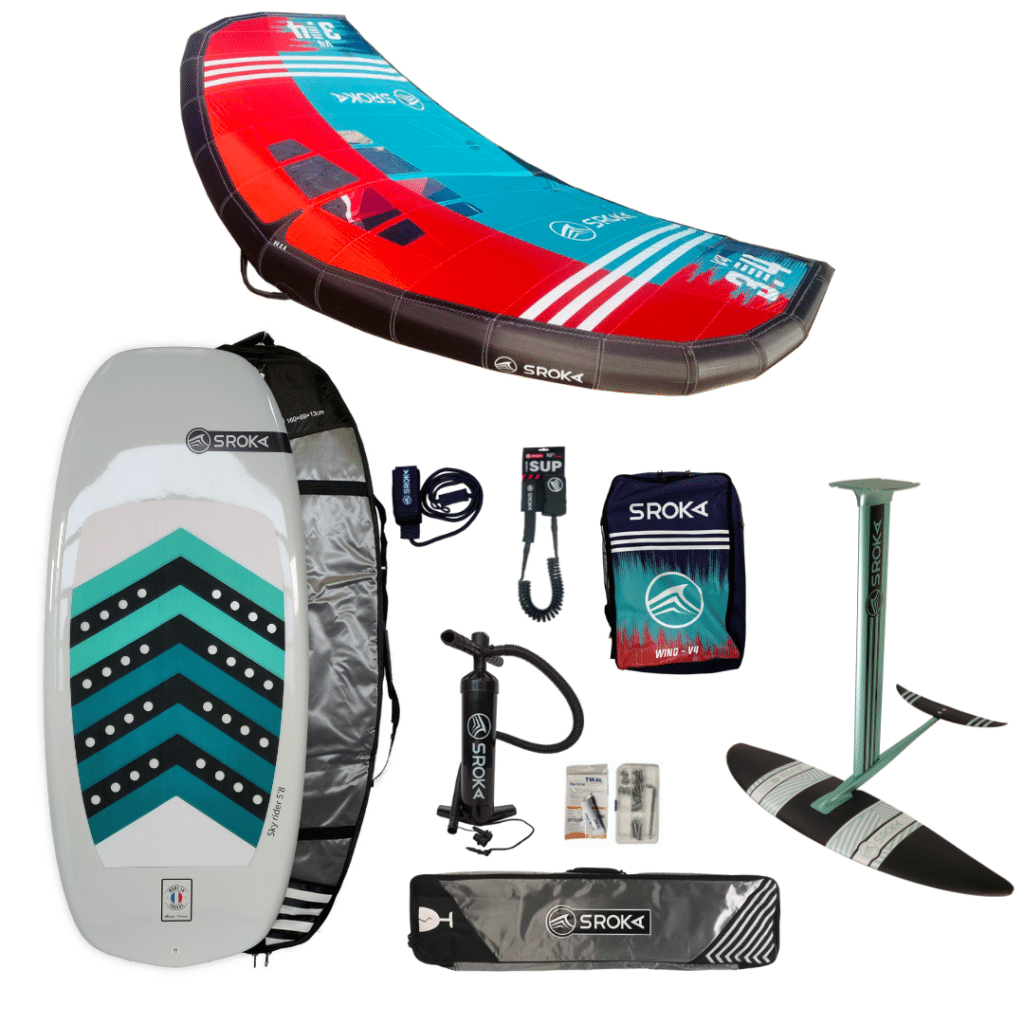 Sky Rider Complete Wing Foil Pack – S-foil 1750 – Wing V4 5m