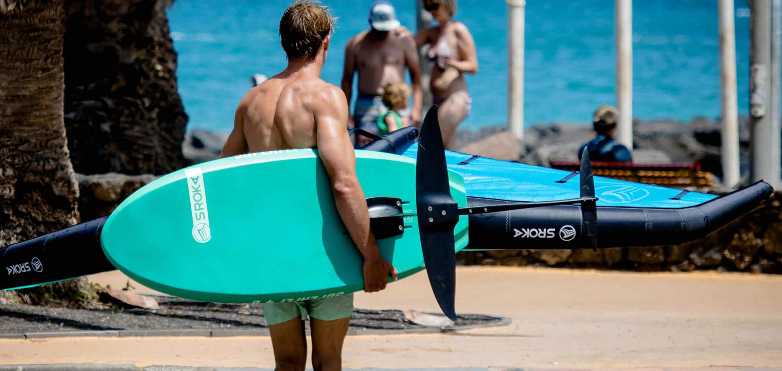 Hard board wing foil