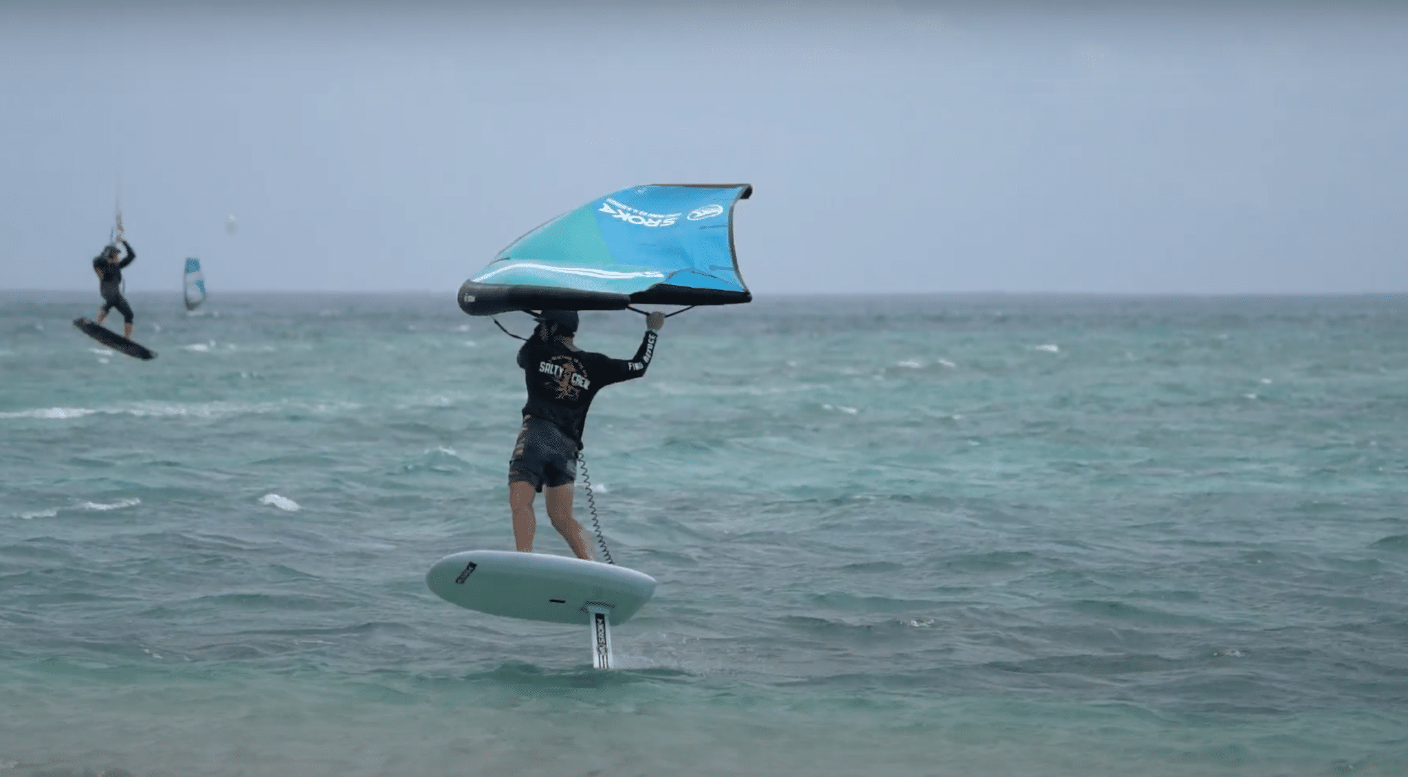 virement en wingfoil