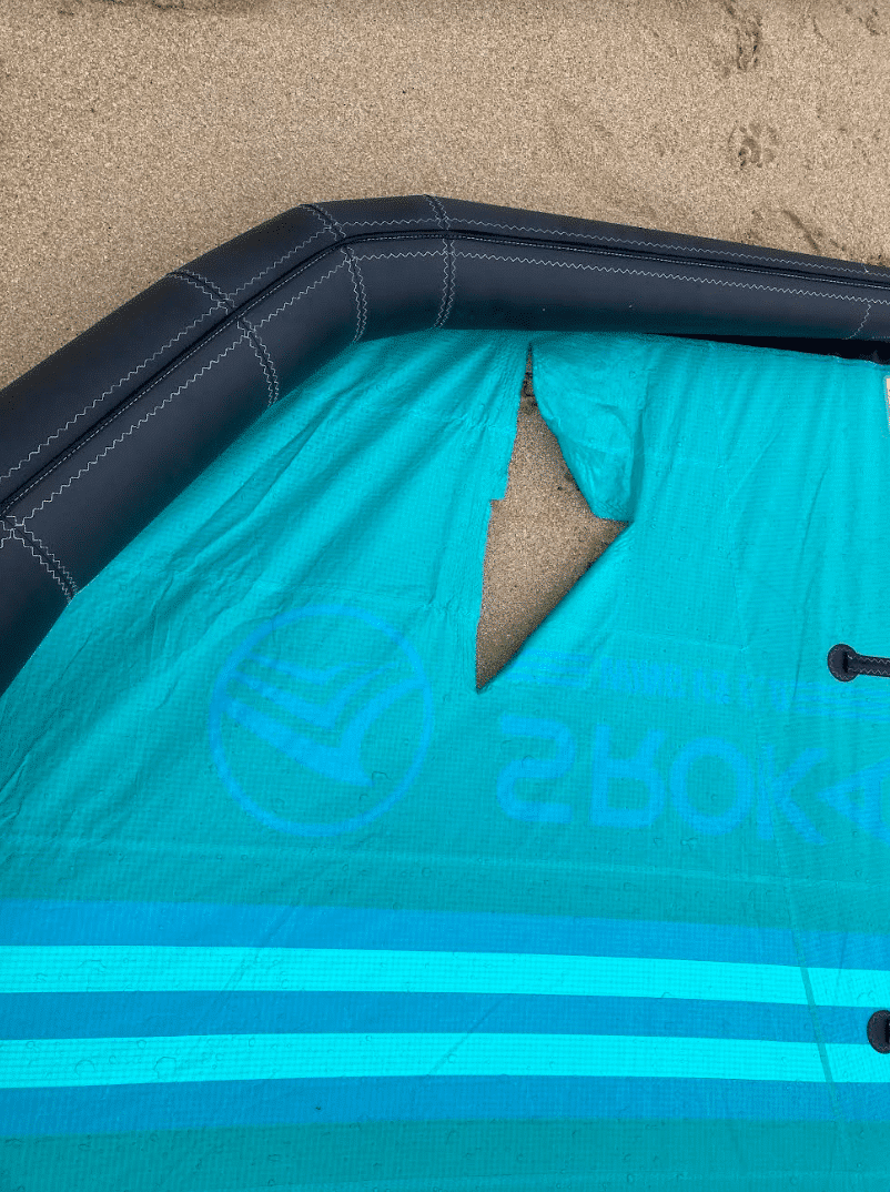 Voile déchirée - réparation sroka